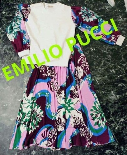 Jupe longue blanche - , emilio