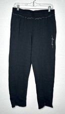 Barre 3 Women’s Sweat Pant Black Raw Hem Size Medium