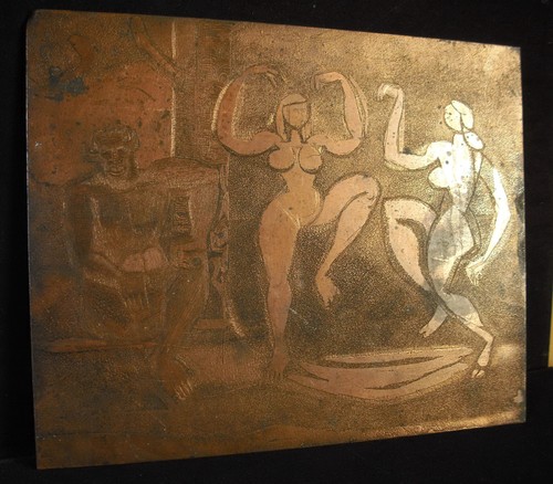 Plaque originale gravure - plaque,