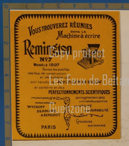 Machine ecrire remington - a, n°
