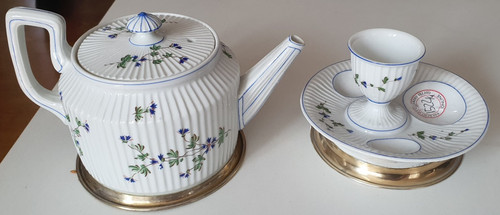 Théière coquetier en - et,