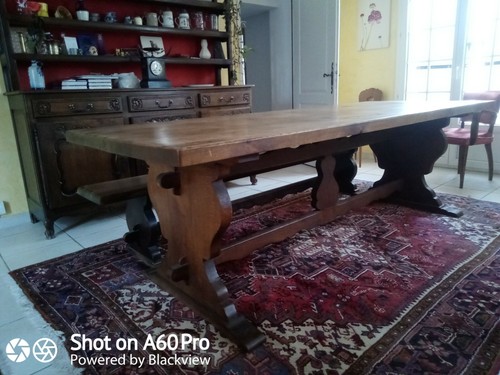 Table banc chene - +, massif