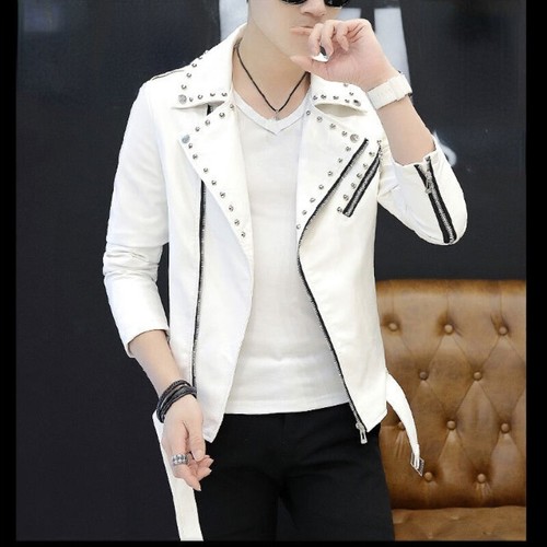 Veste biker cuir - biker,