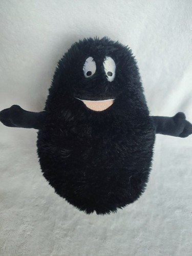 Peluche doudou barbapapa noir - peluche,