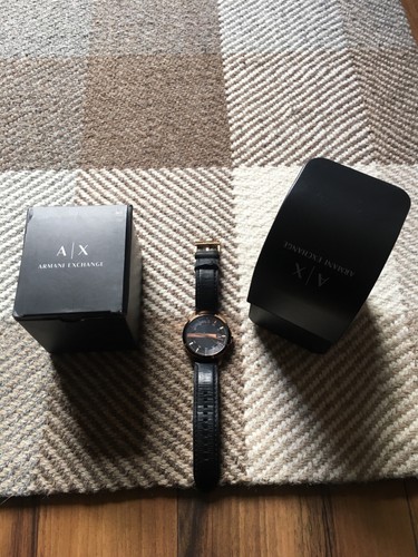 Montre bracelet cuir noir - bracelet,