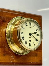 Horloge murale ronde à remontage à clé mécanique en laiton rétro Marine Sestr...