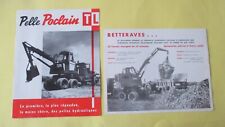 Leaflet, advertising brochure dealer PELLE POCLAIN TL 3 sheets