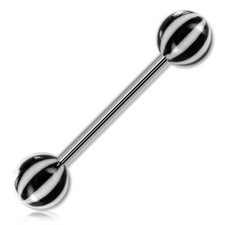 Barbell de langue acier boules