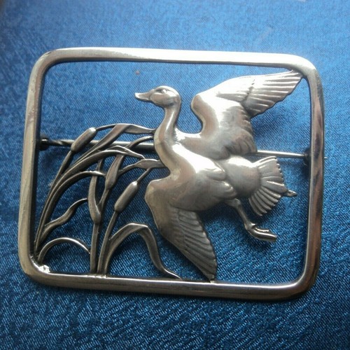 Broche argent danois - danois, georg