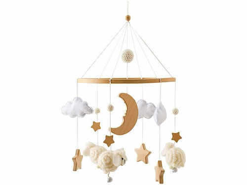 Mobile bois pour bébé - bois,