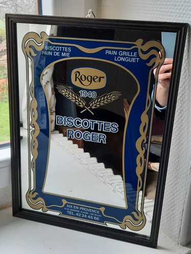 Ancien miroir publicitaire - ancien,