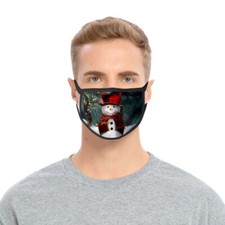 Masque Noël Bonhomme de Neige