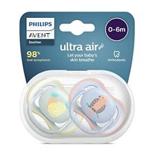 Philips Avent Ultra Air Soother - 2 x Light, Breathable Baby Soothers fo