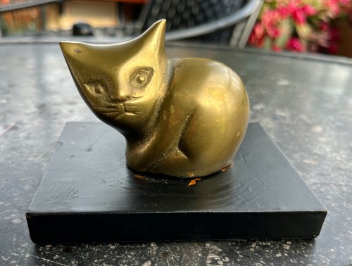 Sculpture animalière chat - sculpture,