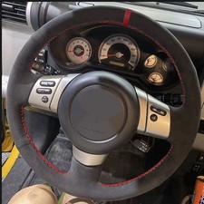 Red strip Steering Wheel Suede Leather Cover For Toyota FJ Cruiser 2007-2021