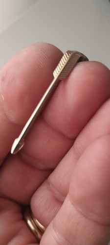 Agrafe dorée pour stylo - agrafe, plume