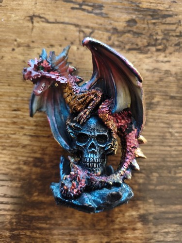 Statuette dragon sur - statuette,
