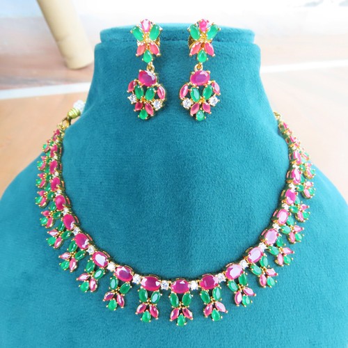Parure collier boucles - collier, &