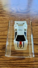 Hot Wheels Lamborghini Countach 1987 White w Rare Hood Tampo Stamp Very Rare...