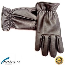 Gants En Cuir Pour Homme Noirs