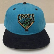 Vintage 1997-00 Cape Fear Crocs MiLB Musa New Era 59Fifty Fitted Hat Cap 7 3/8 