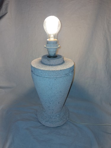 Vintage ancien pied lampe - ancien, de