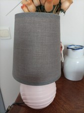 Abat jour rond gris pour lampe