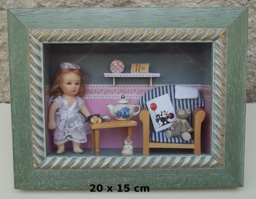 Vitrine miniature chambre - vitrine,