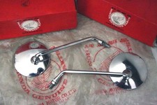 Honda CB750Four CB400F CB500 CB550 Genuine Mirror Set 10mm Pair NOS 60s