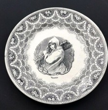 Assiette XIX Porcelaine