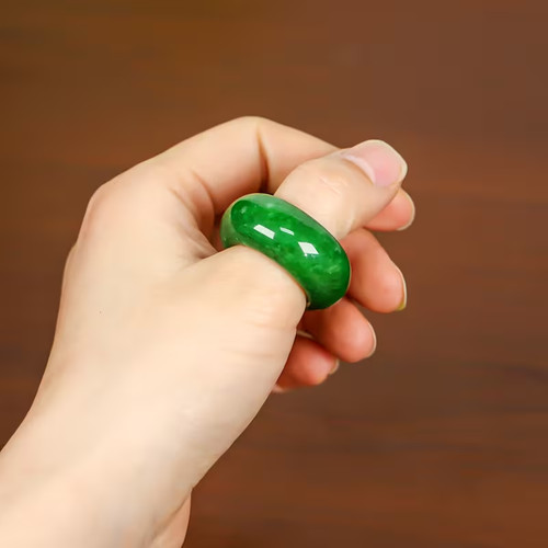 Grosse bague jade pierre - bague, en