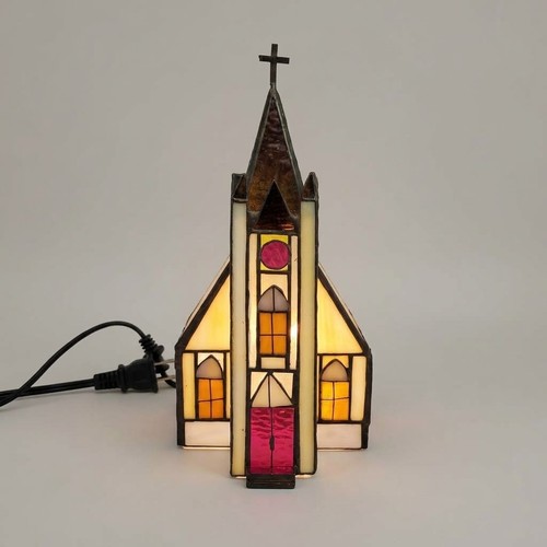 Lampe église tyffany - tyffany, en