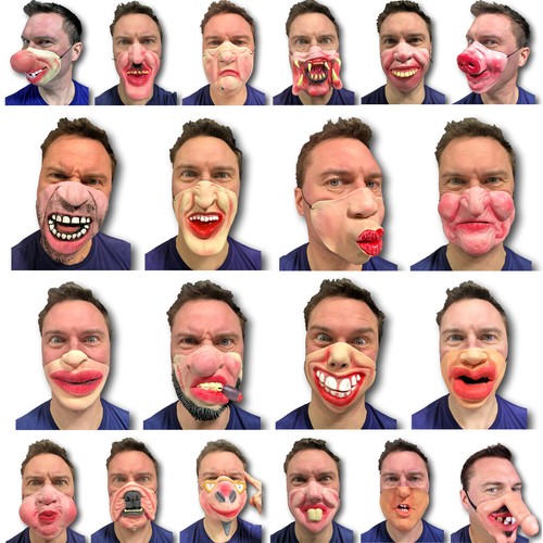 Masque visage comique - visage,