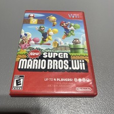 New Super Mario Bros Wii Game With Booklet Has Scratches Preowned 