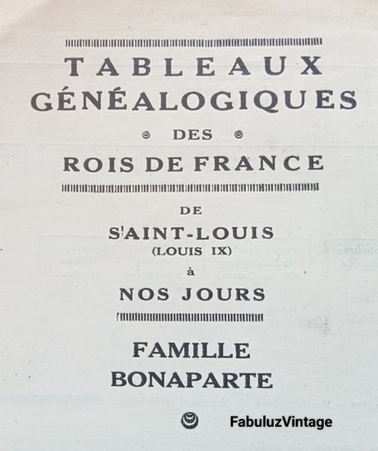 Ancien tableau généalogique - tableau,