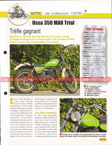 Ossa 350 mar - ossa, joe