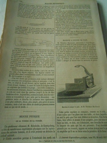 Machine couper pain 1857 - à,