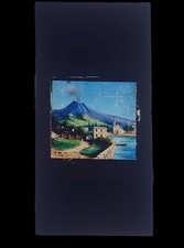 volcano plate ETNA 1860 / magic lantern
