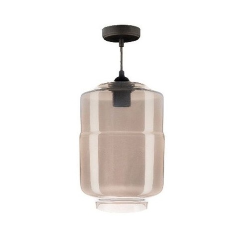 Lustre verre fumé e27 - fumé,