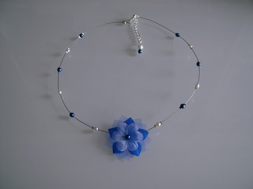 Collier enfant bleu roi - enfant,