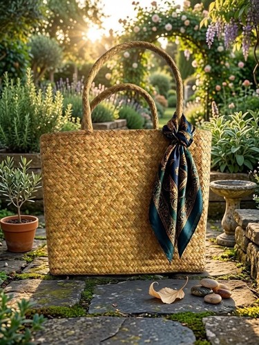 Sac cabas jonc bang - en,