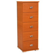 Commode en bois avec 5 tiroirs