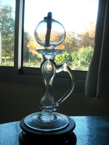 Superbe lampe huile verre - superbe, a