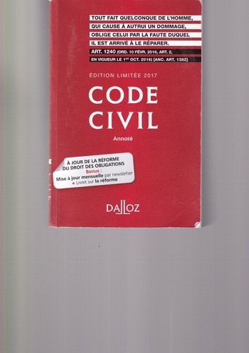 Dalloz code civil annote - -,