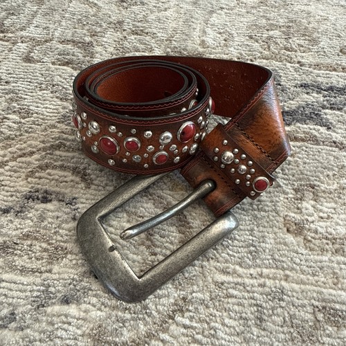 Dsquared2 leather studded red - dsquared2,