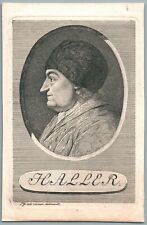 Albrecht von Haller Doctor Anatomy Physiology & Writer Alps Alps Engraving