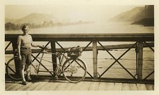 OLD PHOTO - VINTAGE SNAPSHOT - WOMEN'S TANDEM BIKE DONZÈRE BICYCLE - BIKE