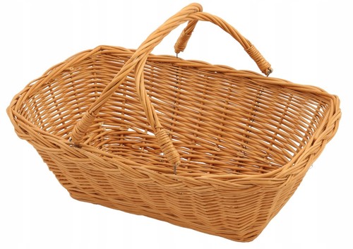 Panier osier courses - m, –