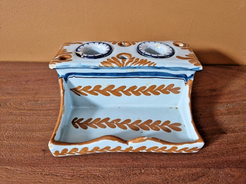 Encrier faience argonne - encrier, d'argonne