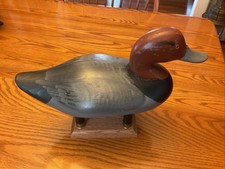 Redhead Duck Decoy By Paul Gibson 1902-1984 of Havre De Grace Md Circa 1950’s